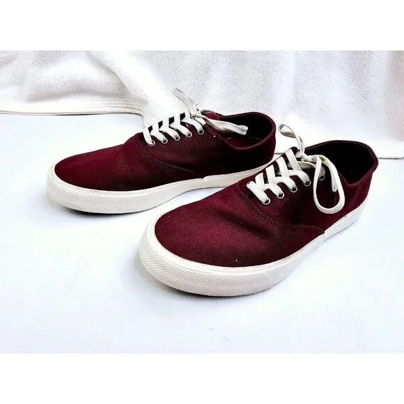 Sperry Top Sider Size 8.5M Women's Burgundy Low Lace Fashion Sneakers #STS81696 - Picture 10 of 12